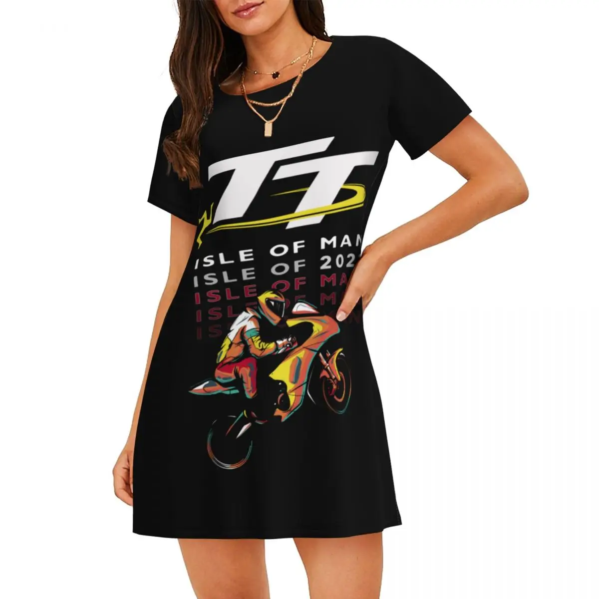 Custom Motorcycle Sports Isle Of Man TT Races Womens Short Sleeve Sleepshirt Nightgown For Shopping Travels Sleepdress
Custom Motorcycle Sports Isle Of Man TT Races Womens Short Sleeve Sleepshirt Nightgown For Shopping Travels Sleepdress