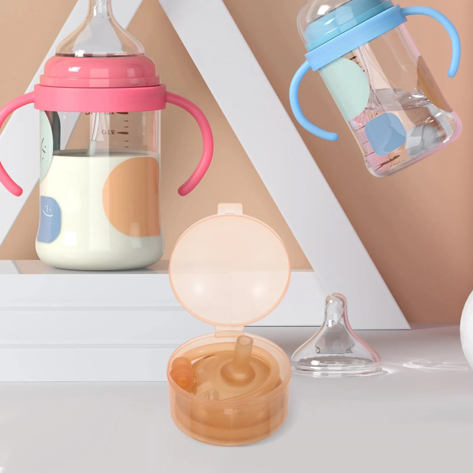 1Set Baby Drinking Nipple with Straw Soft Silicone Nursing Nipple for Infant Transition Feeding Cup Learning Straw Bottle
1Set Baby Drinking Nipple with Straw Soft Silicone Nursing Nipple for Infant Transition Feeding Cup Learning Straw Bottle