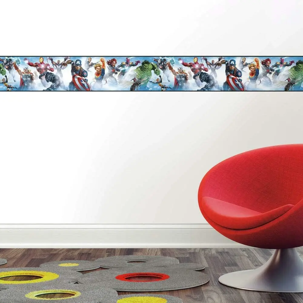 Avengers Peel and Stick Wallpaper Border in Blue and Red, Easy Removable Decorative Strip for Kids Room
Avengers Peel and Stick Wallpaper Border in Blue and Red, Easy Removable Decorative Strip for Kids Room