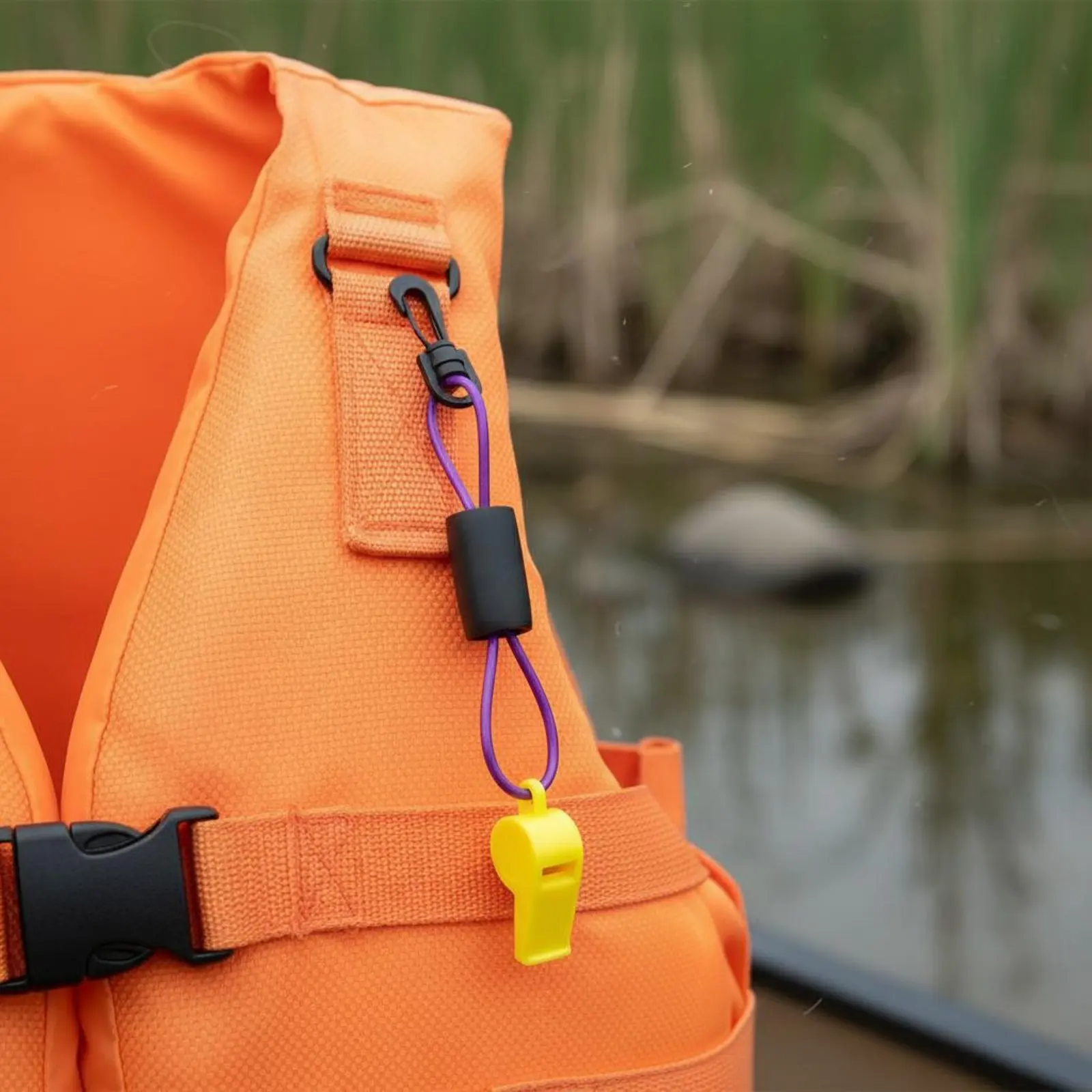 Kayak Safety Whistle Sturdy Plastic Whistle with Lanyard Signaling Device Built-in Fastener Twin Acoustic Chamber for Boating
Kayak Safety Whistle Sturdy Plastic Whistle with Lanyard Signaling Device Built-in Fastener Twin Acoustic Chamber for Boating
