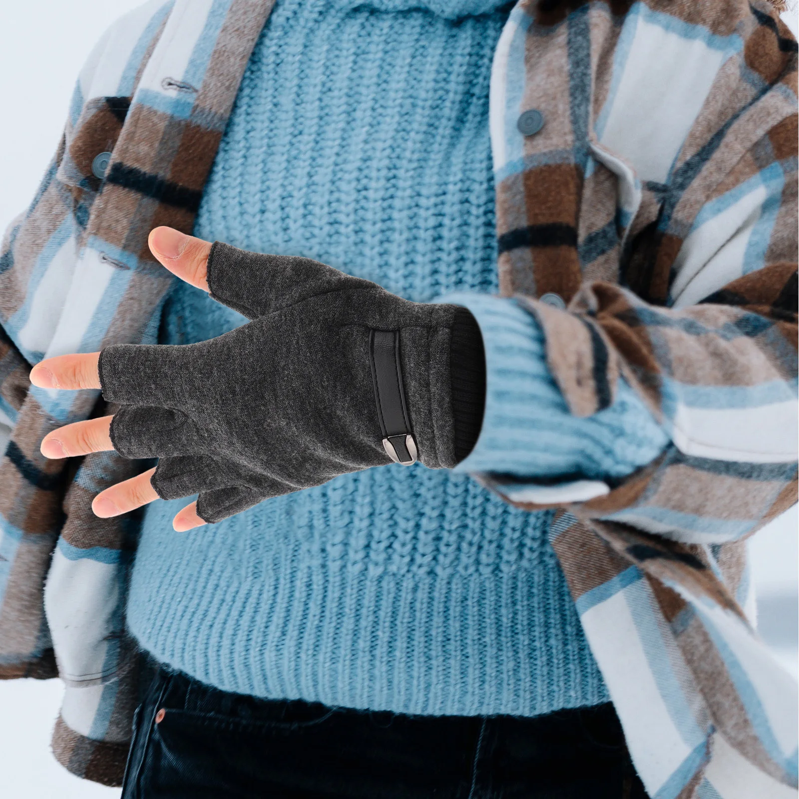 1 Pair Warm Half Finger Gloves For Winter Thermal Touch Cycling Driving Antislip Cold Weather Durable Outdoor Sports Accessories
1 Pair Warm Half Finger Gloves For Winter Thermal Touch Cycling Driving Antislip Cold Weather Durable Outdoor Sports Accessories