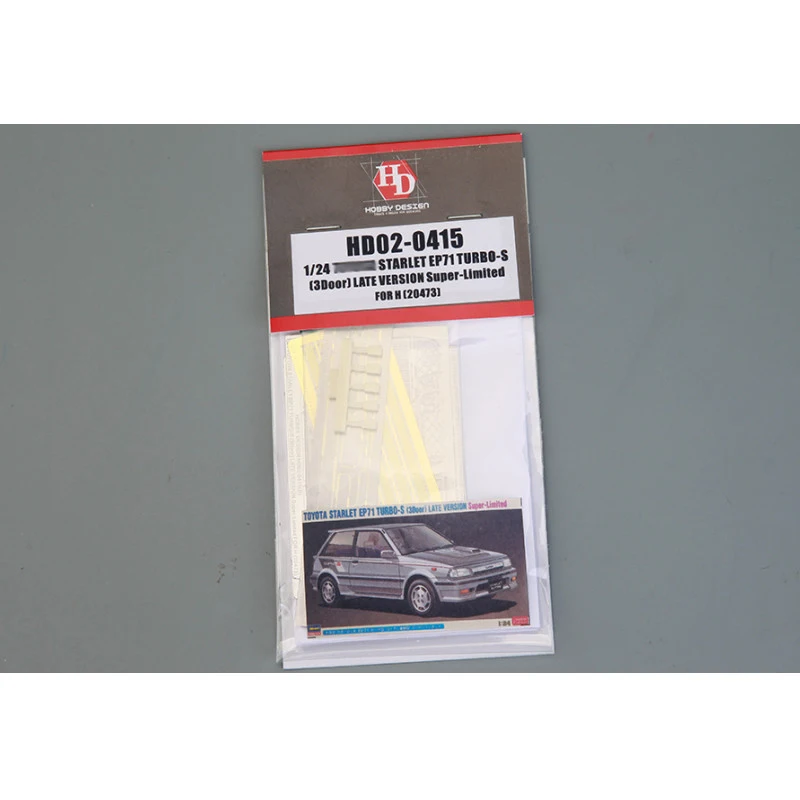 Hobby Design HD02-0415 1/24 Starlet EP71 Turbo-S (3 двери) набор деталей для поздних версий модель автомобиля модификации ручной работы модель для H
Hobby Design HD02-0415 1/24 Starlet EP71 Turbo-S (3 двери) набор деталей для поздних версий модель автомобиля модификации ручной работы модель для H