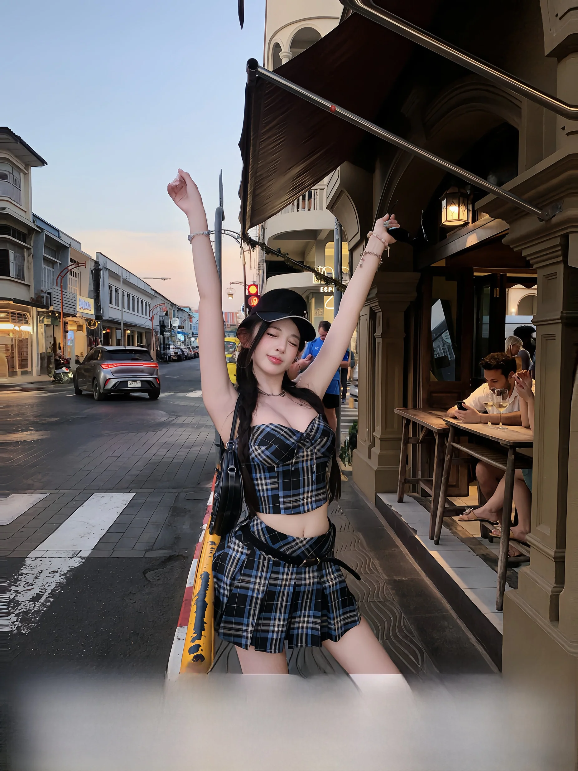 Swaner High Waist Slimming Plaid School orm Set ort Sve Zipper Design Faionable Spring Summer Outfit for Women
Swaner High Waist Slimming Plaid School orm Set ort Sve Zipper Design Faionable Spring Summer Outfit for Women