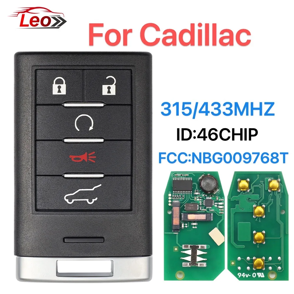 Leo For Cadillac SRX CTS XTS DTS 2010 - 2014 NBG009768T 315MHz ID46 Smart Remote Car Key
Leo For Cadillac SRX CTS XTS DTS 2010 - 2014 NBG009768T 315MHz ID46 Smart Remote Car Key