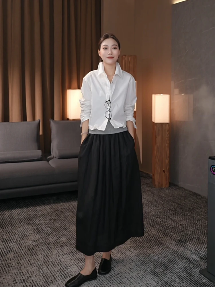 Pure Cotton Long Sve ort irt Women's Sle Simple Design Versatile White Cotton irt Spring New Arrival Joyful Twist
Pure Cotton Long Sve ort irt Women's Sle Simple Design Versatile White Cotton irt Spring New Arrival Joyful Twist