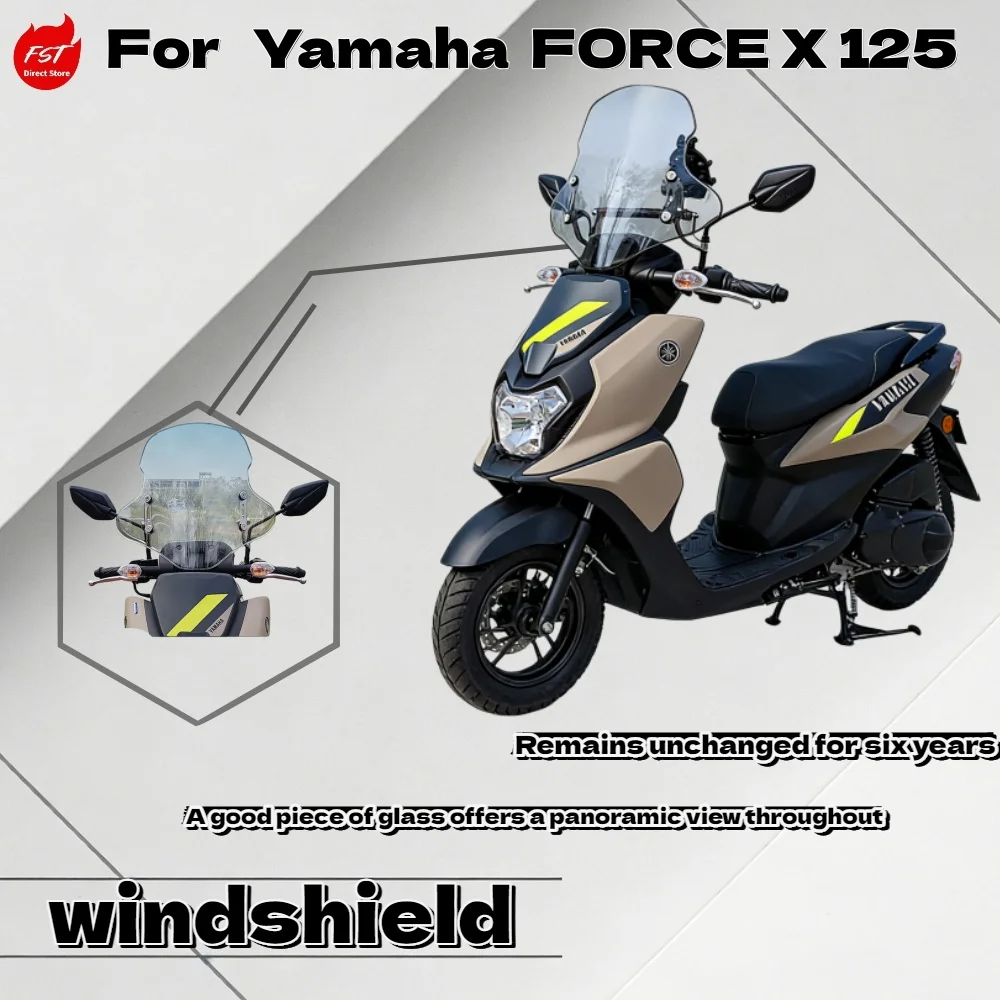High Clarity Windshield for Yamaha Force X 125 Scooter Windproof Front Panel
High Clarity Windshield for Yamaha Force X 125 Scooter Windproof Front Panel