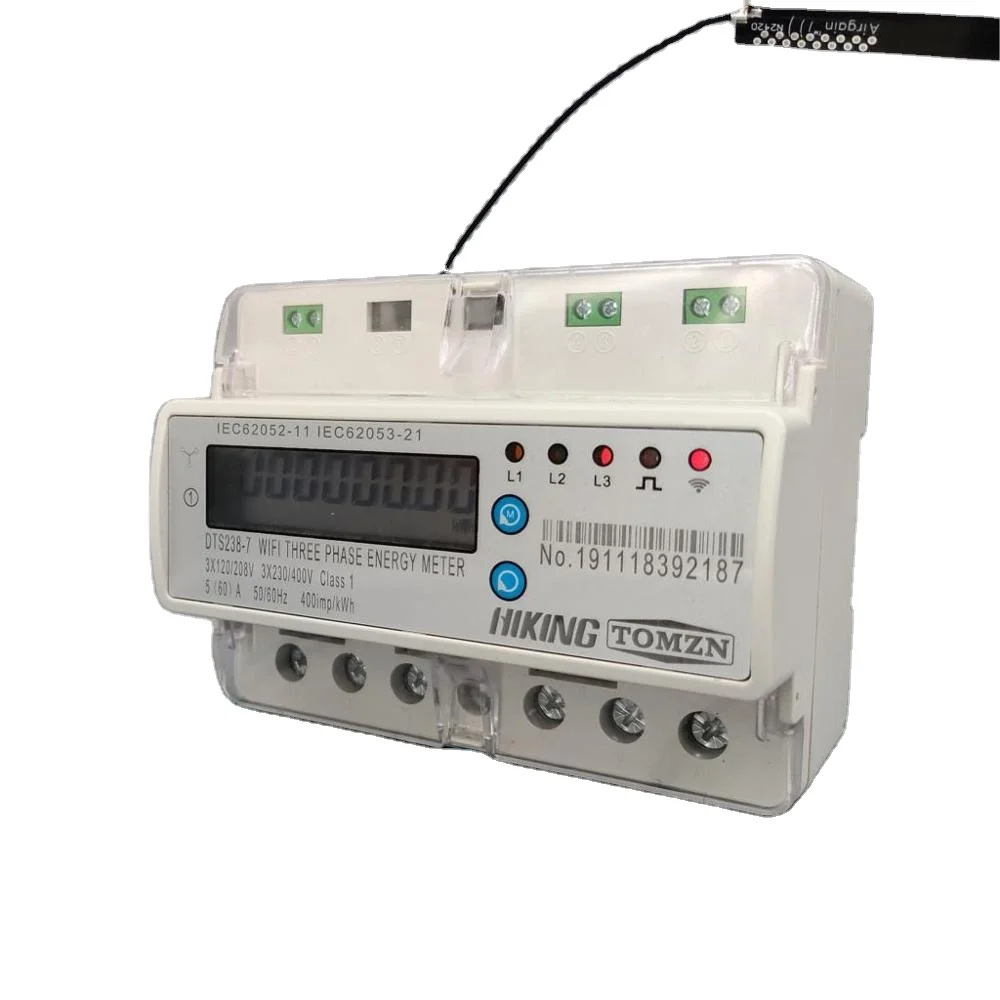 3-фазный 60A пульт дистанционного управления Wi-Fi Smart Din-рейка счетчик энергии кВтч с защитой от перенапряжения и тока RS485
3-фазный 60A пульт дистанционного управления Wi-Fi Smart Din-рейка счетчик энергии кВтч с защитой от перенапряжения и тока RS485