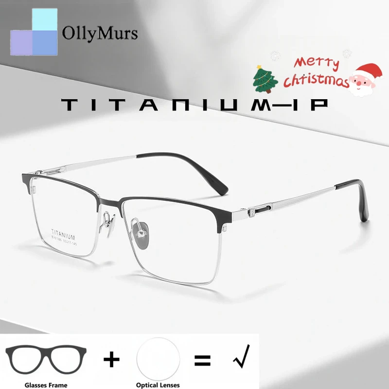 KIZN Men's Prescription Glasses Myopia Hyperopia Progressive Optical Eyeglasses Titanium Fashion Retro Square Eyewear BV610
KIZN Men's Prescription Glasses Myopia Hyperopia Progressive Optical Eyeglasses Titanium Fashion Retro Square Eyewear BV610