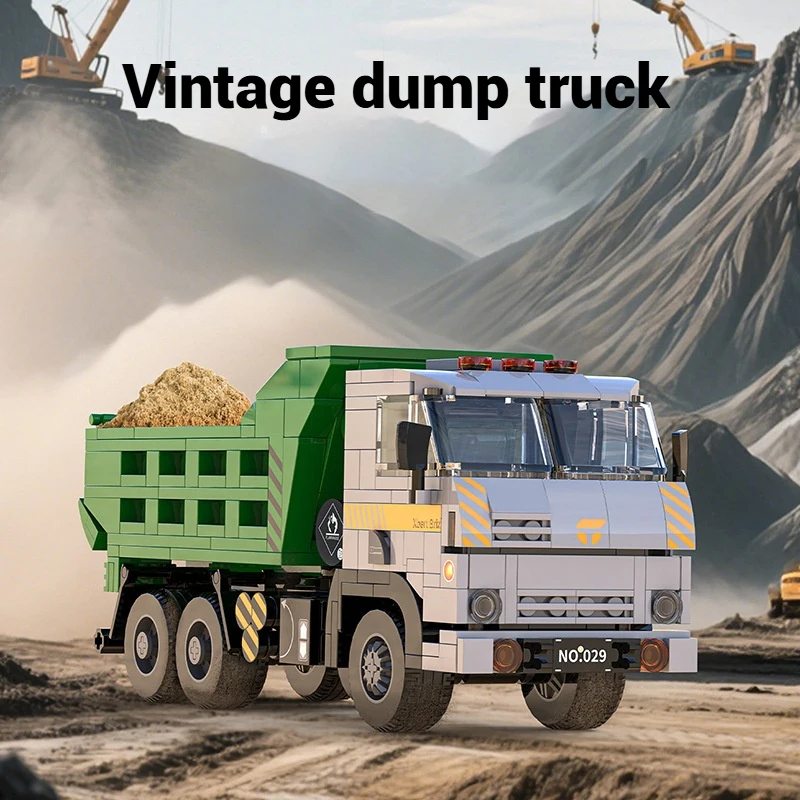 467 PCS European retro dump truck model assembly, transport mud truck building blocks ornaments, children's holiday toy gift
467 PCS European retro dump truck model assembly, transport mud truck building blocks ornaments, children's holiday toy gift