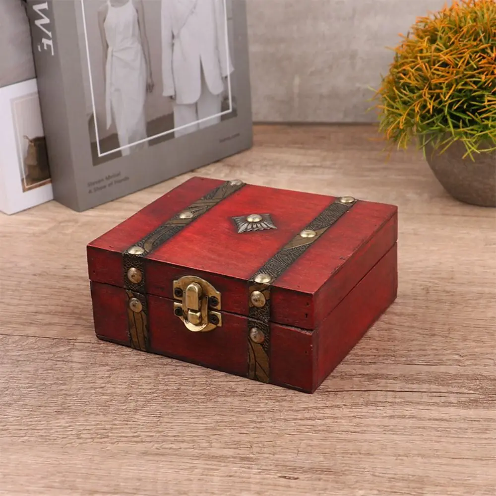 Decorative Wood Treasure Chest Large Capacity with Lock Storage Box Antique Style Daily Necessities
Decorative Wood Treasure Chest Large Capacity with Lock Storage Box Antique Style Daily Necessities