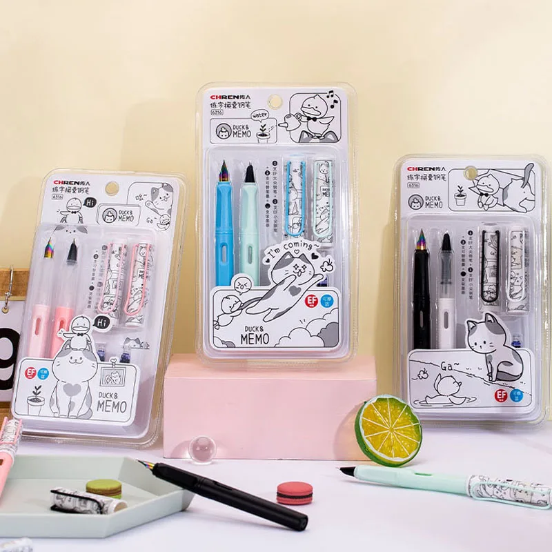 Kawaii School High quality Fountain Pen Set Replaceable Ink Sac 0.38mm Writing School office supplies stationery gel pen
Kawaii School High quality Fountain Pen Set Replaceable Ink Sac 0.38mm Writing School office supplies stationery gel pen