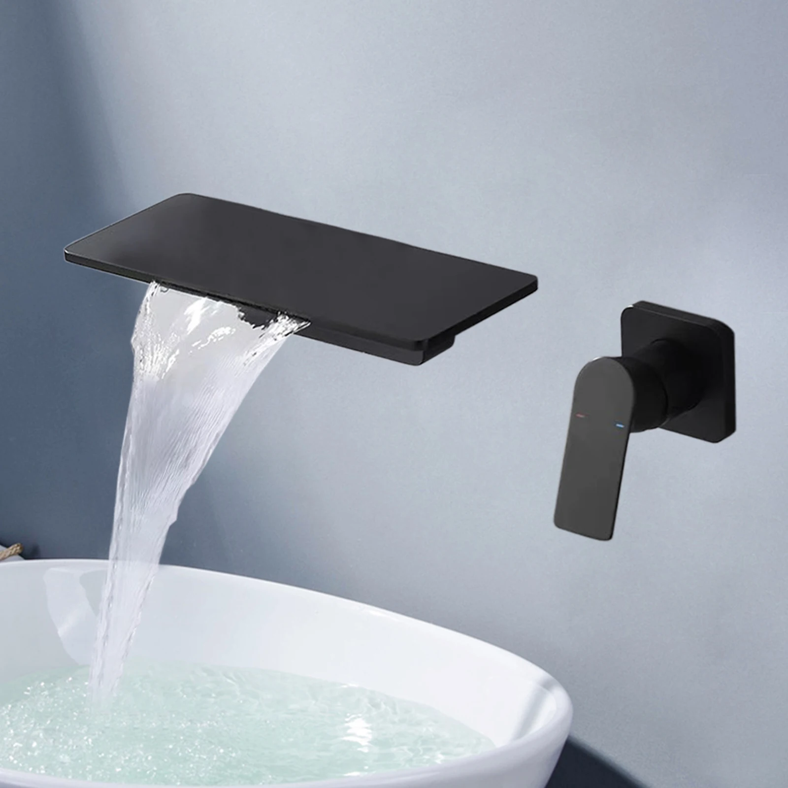 Waterfall outlet, simple operation, easy installation, concealed type, waterfall faucet black
Waterfall outlet, simple operation, easy installation, concealed type, waterfall faucet black