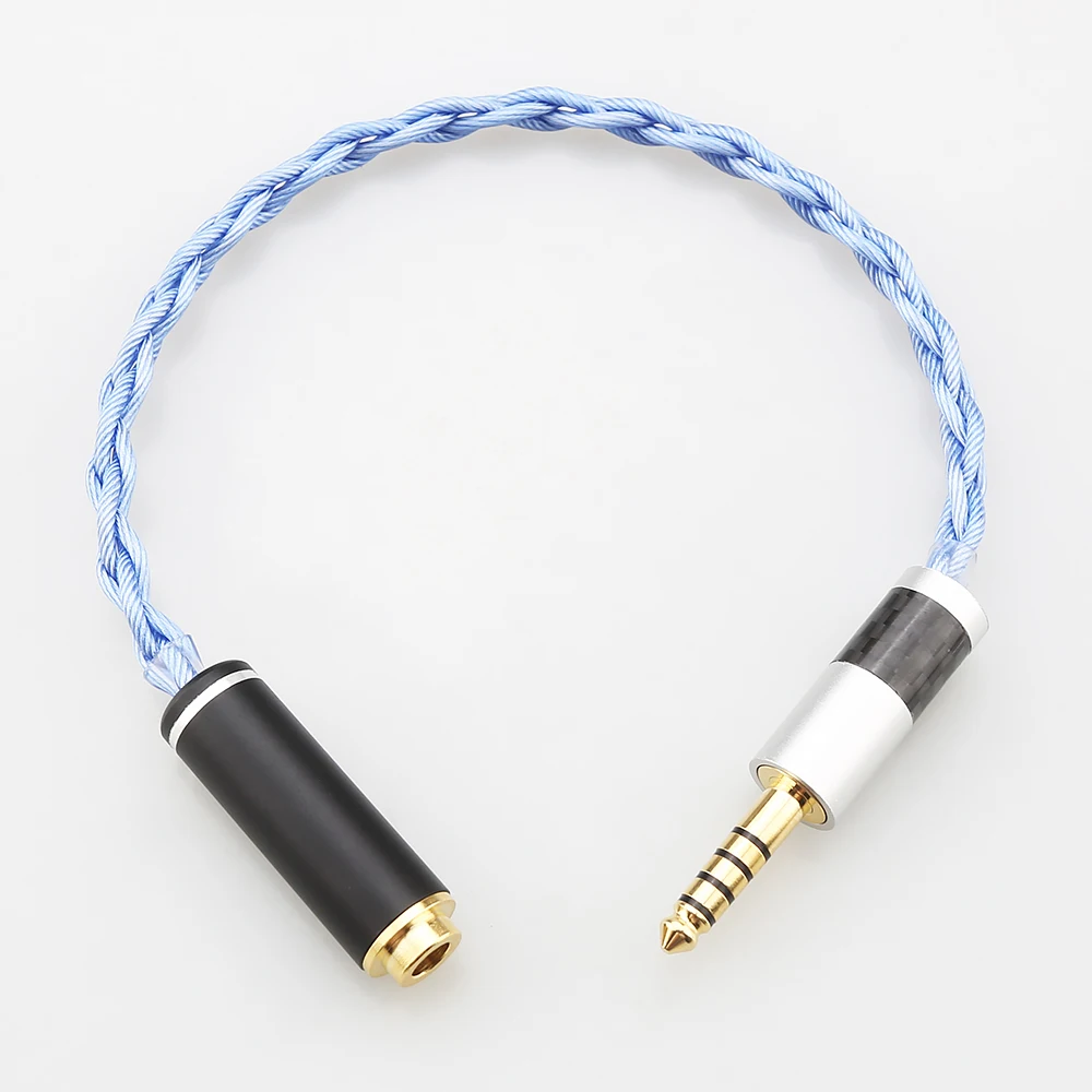 HiFi XLR/2.5mm/3.5mm/6.5mm/4.4mm male to 4.4mm female Blue 7N OCC Silver Plated Headphone Extension Cable Audio Adapter Cord
HiFi XLR/2.5mm/3.5mm/6.5mm/4.4mm male to 4.4mm female Blue 7N OCC Silver Plated Headphone Extension Cable Audio Adapter Cord