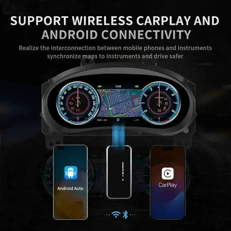 12,3-дюймовая цифровая приборная панель (LCD) для Chevrolet Malibu XL 2015-2022: виртуальный кокпит, спидометр, панель приборов
12,3-дюймовая цифровая приборная панель (LCD) для Chevrolet Malibu XL 2015-2022: виртуальный кокпит, спидометр, панель приборов
