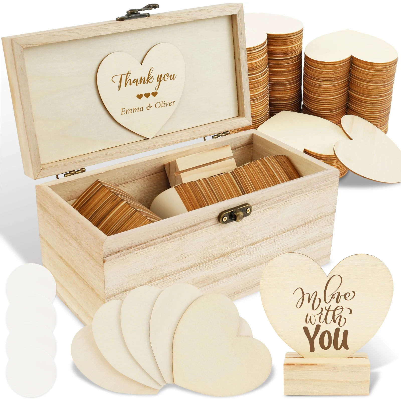 Wooden Guest Book Box DIY Personalized Wedding Guest Book Alternative for Baby Shower Bridal Shower Anniversary Birthday Decor
Wooden Guest Book Box DIY Personalized Wedding Guest Book Alternative for Baby Shower Bridal Shower Anniversary Birthday Decor