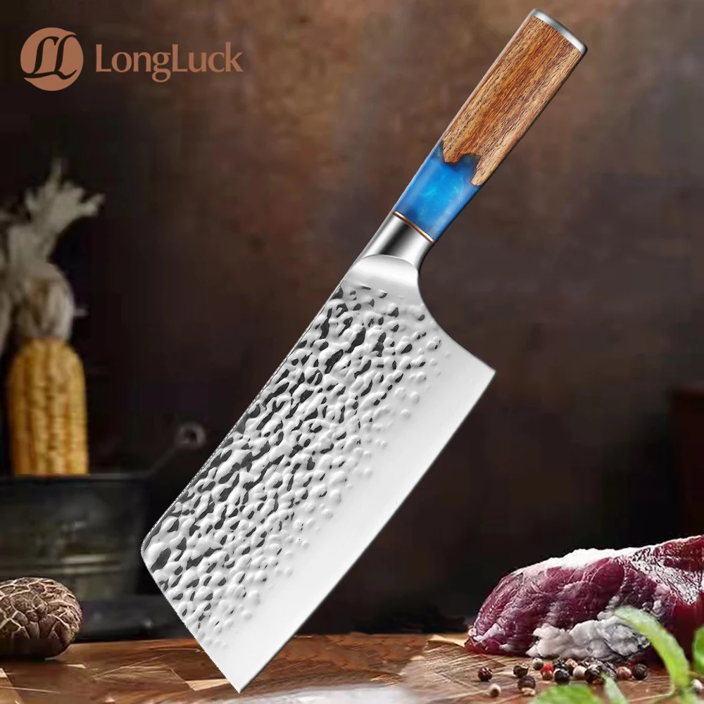 Stainless Steel Chef Knife Chinese Kitchen Knife Hammer Pattern Non-Stick Sharp Nakiri Cleaver Utility Santoku Kniver Blue Resin
Stainless Steel Chef Knife Chinese Kitchen Knife Hammer Pattern Non-Stick Sharp Nakiri Cleaver Utility Santoku Kniver Blue Resin
