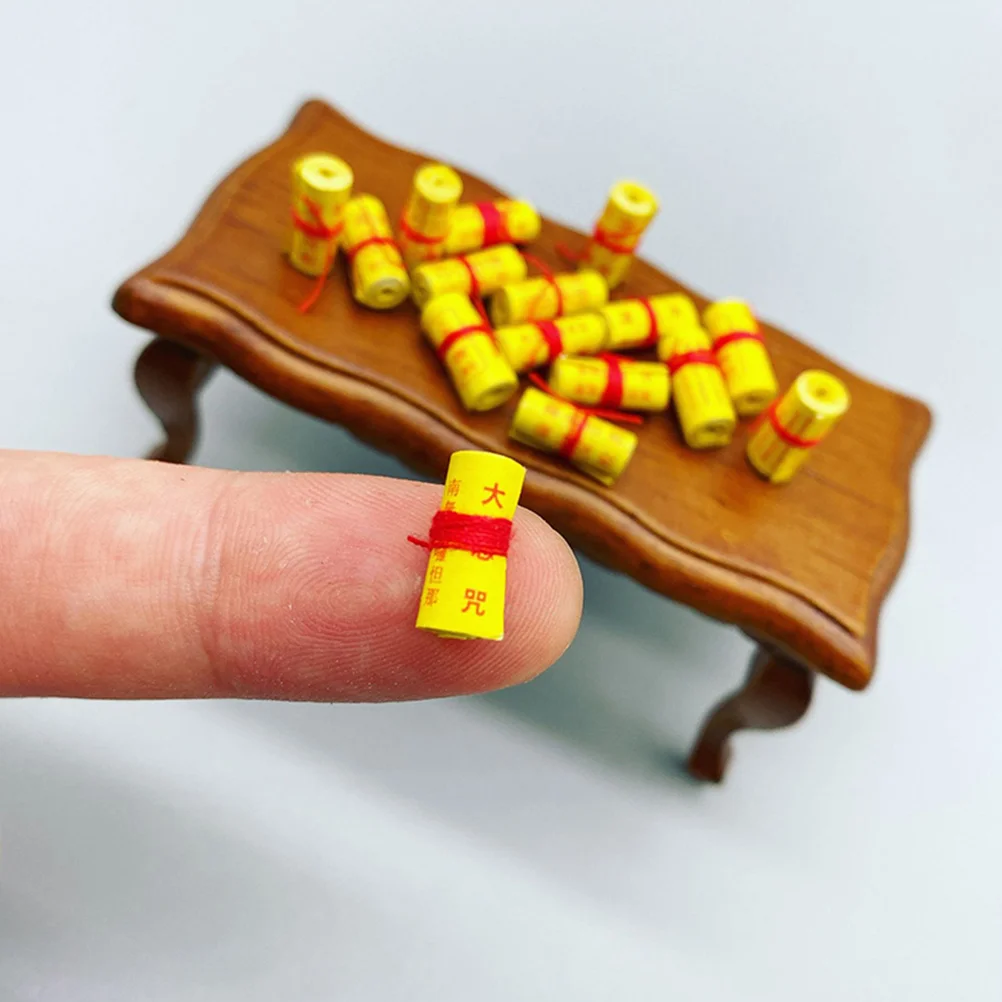 6 Pcs Miniature Law Scroll Tiny Scripture Scrolls Model House Models Decorative
6 Pcs Miniature Law Scroll Tiny Scripture Scrolls Model House Models Decorative