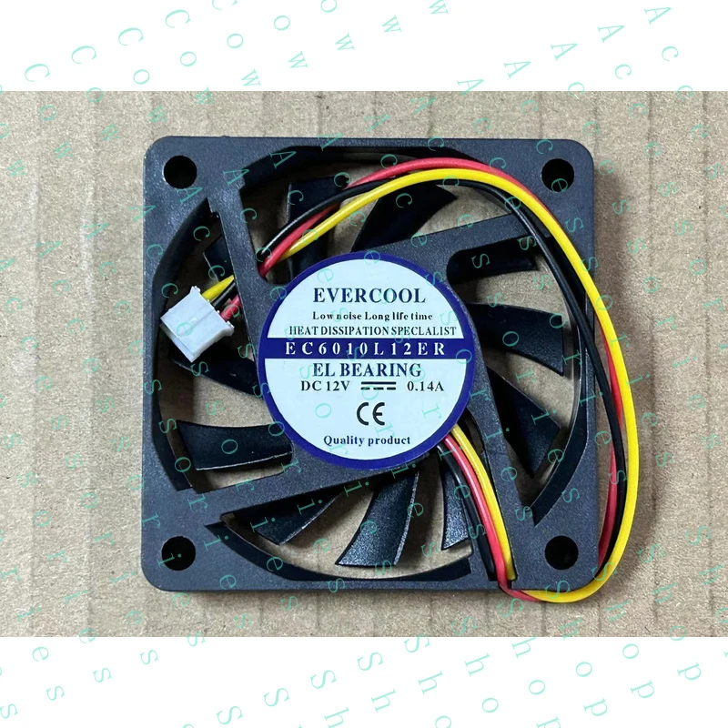 PP+ 1pc 3-wire silent cooling fan EC6010L12ER DC12V 0.14A 60mm
PP+ 1pc 3-wire silent cooling fan EC6010L12ER DC12V 0.14A 60mm