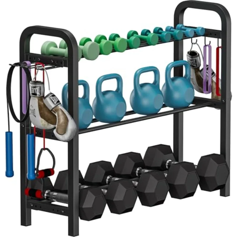 Adjustable Dumbbell Rack, Weight Storage Stand Holder for Dumbbells and Kettlebells, Heavy-Duty Home Gym Organizer with 6 Hook
Adjustable Dumbbell Rack, Weight Storage Stand Holder for Dumbbells and Kettlebells, Heavy-Duty Home Gym Organizer with 6 Hook