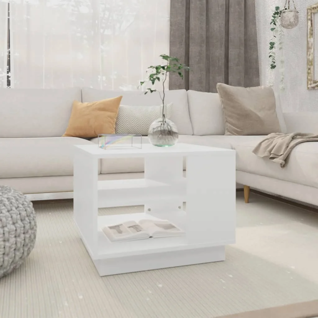 vidaXL Coffee Table White 55x55x43 cm Engineered Wood Living room furniture/coffee table, small side table
vidaXL Coffee Table White 55x55x43 cm Engineered Wood Living room furniture/coffee table, small side table