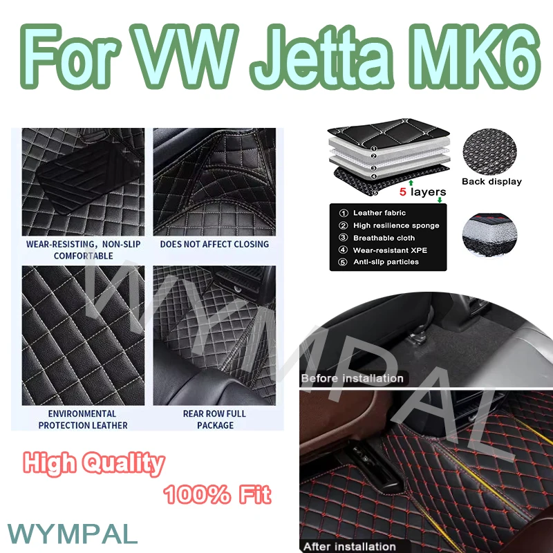 Luxury Custom Auto Leather Car Floor Mat For VW Jetta MK6 2011 2012 2013 2014 2015 Car Mat Full Set Women Waterproof Accessories
Luxury Custom Auto Leather Car Floor Mat For VW Jetta MK6 2011 2012 2013 2014 2015 Car Mat Full Set Women Waterproof Accessories