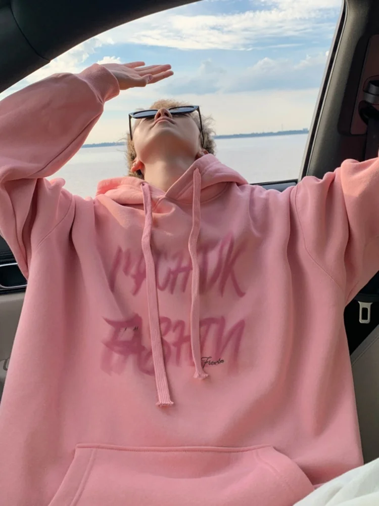 Hooded Sweatirt Men's Spring Autumn Faion Letter Print Overhead American Retro Oversize Couple's Jaet Casual Loose Fit
Hooded Sweatirt Men's Spring Autumn Faion Letter Print Overhead American Retro Oversize Couple's Jaet Casual Loose Fit