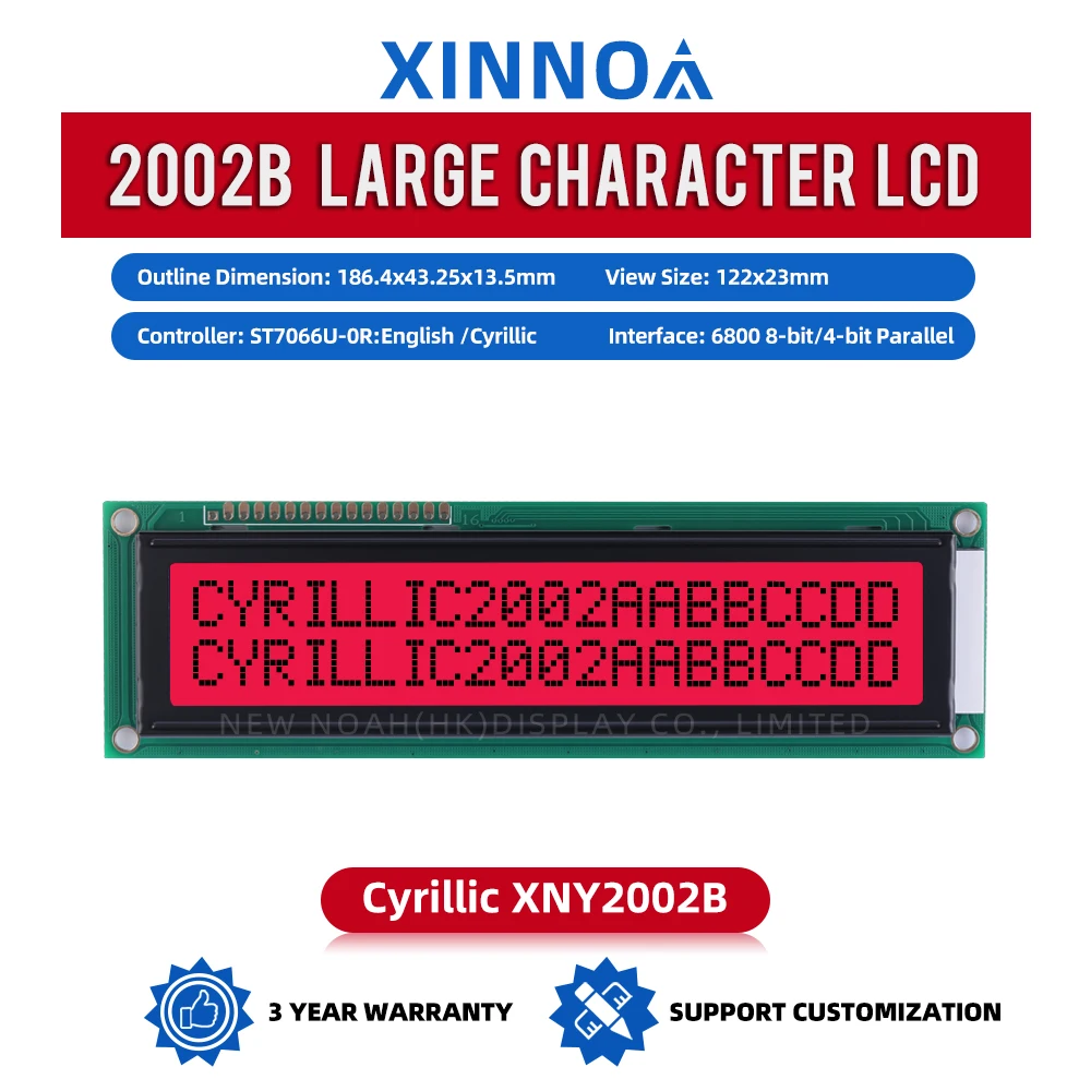 Cyrillic красный свет черные буквы 2002B символьный ЖК-модуль 2*20 5 В 3,3 В опционально ST7066U ЖК-дисплей двухрядный интерфейс ЖК-экран
Cyrillic красный свет черные буквы 2002B символьный ЖК-модуль 2*20 5 В 3,3 В опционально ST7066U ЖК-дисплей двухрядный интерфейс ЖК-экран