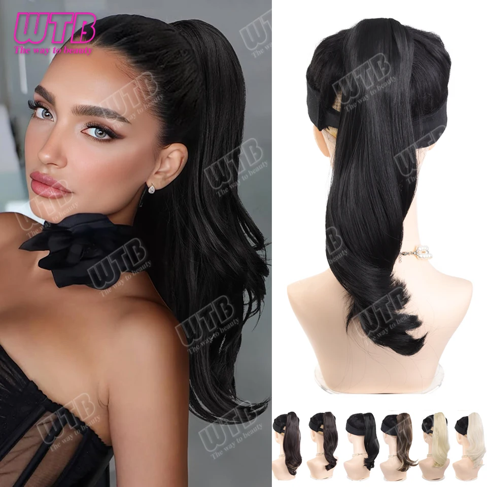 WTB Slightly Curled Ponytail Synthetic Wig, Clip Style Fluffy Slightly Curled Short Ponytail Wig Suitable for Women's Daily Wear
WTB Slightly Curled Ponytail Synthetic Wig, Clip Style Fluffy Slightly Curled Short Ponytail Wig Suitable for Women's Daily Wear
