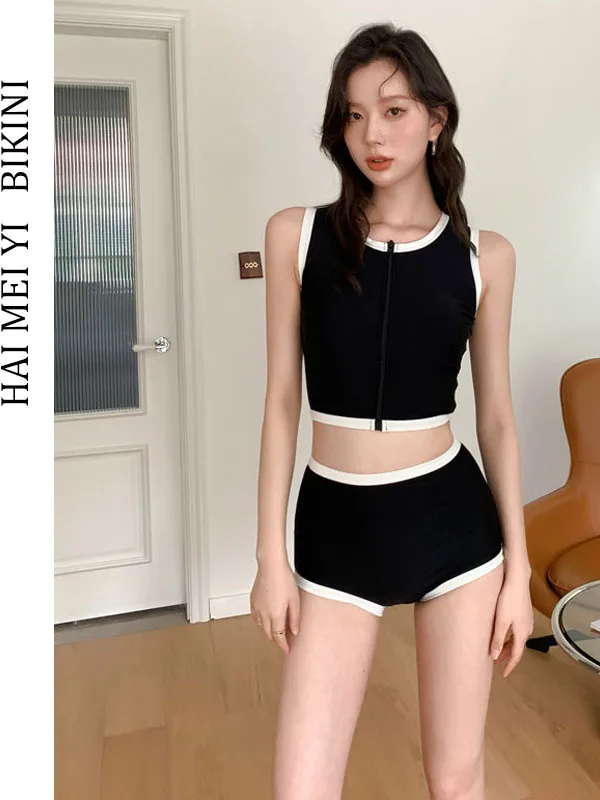 Hamiyi 2025 New Women's Conservative High Waist Cover up Slimming Thermal Spring Swimming Suit Two Piece Sporty Swimsuit
Hamiyi 2025 New Women's Conservative High Waist Cover up Slimming Thermal Spring Swimming Suit Two Piece Sporty Swimsuit