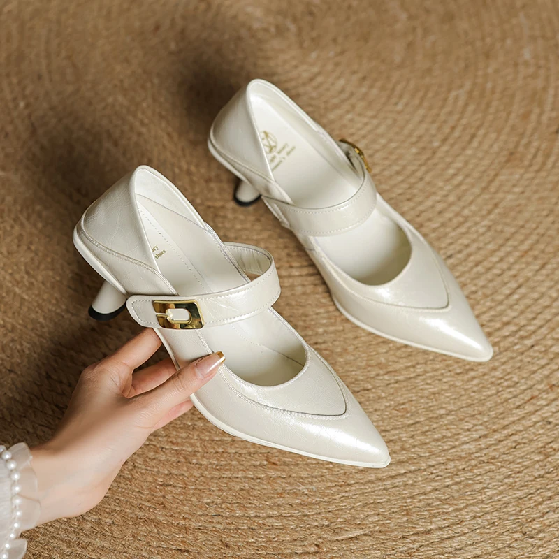 2025 new spring autumn women pumps natural leather 22-24.5cm cowhide+sheepskin pointed toe high heel women shoes fashion
2025 new spring autumn women pumps natural leather 22-24.5cm cowhide+sheepskin pointed toe high heel women shoes fashion