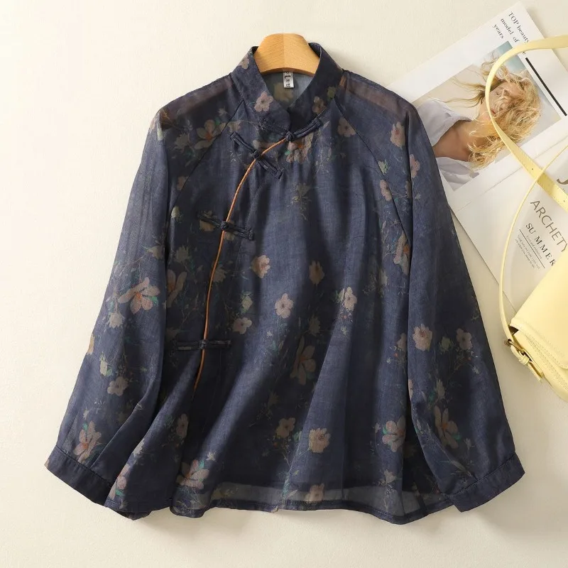 Женский пуловер с круглым вырезом и цветочным принтом контрастного цвета, модная шифоновая рубашка с длинными рукавами, нижний топ
Женский пуловер с круглым вырезом и цветочным принтом контрастного цвета, модная шифоновая рубашка с длинными рукавами, нижний топ