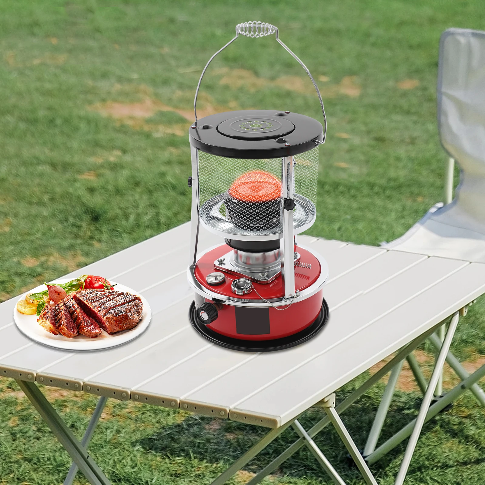 Indoor & Outdoor Kerosene Heater, 8000 BTU Portable Kerosene Heaters, Cordless Space Heater for Home, Garage, Basement
Indoor & Outdoor Kerosene Heater, 8000 BTU Portable Kerosene Heaters, Cordless Space Heater for Home, Garage, Basement