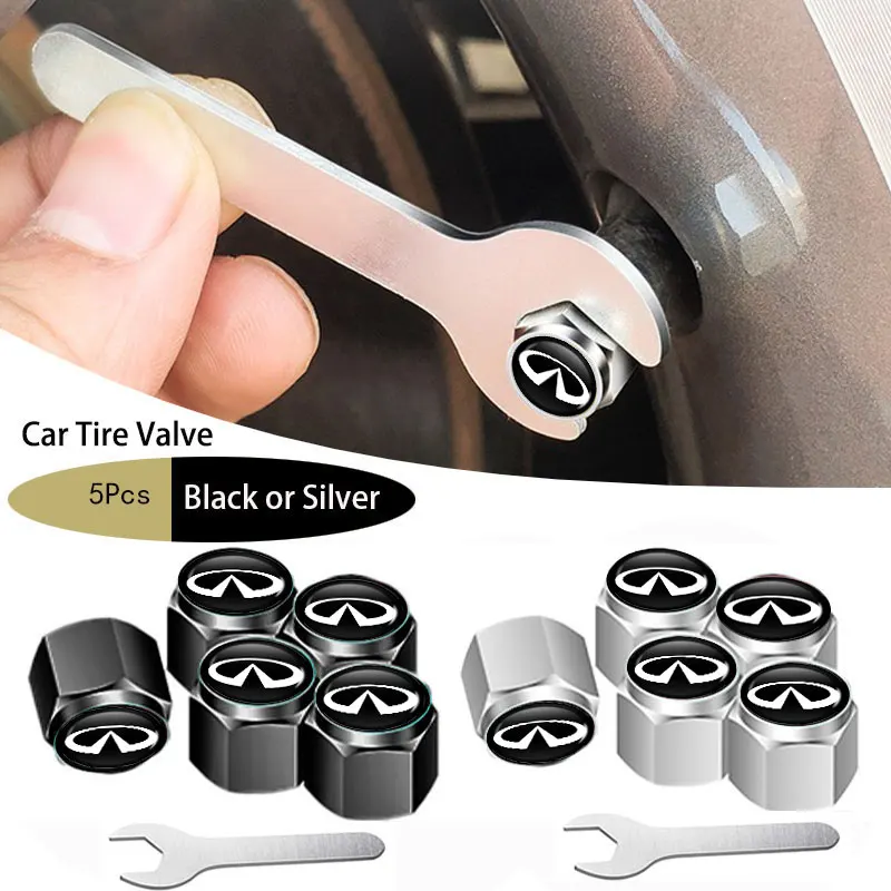 5Pcs Car Valve Dustproof Tire Cover Caps Tyre Valve For Infiniti Q70L QX50 Q50 QX30 QX60 QX80 Q60 Q30 QX70 Q70 G37 G35 G25 JX35
5Pcs Car Valve Dustproof Tire Cover Caps Tyre Valve For Infiniti Q70L QX50 Q50 QX30 QX60 QX80 Q60 Q30 QX70 Q70 G37 G35 G25 JX35
