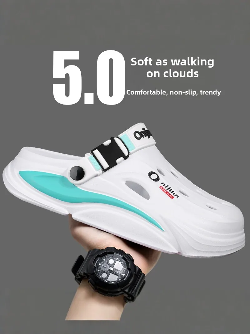 Men's 2026 New Summer Outdoor Anti-slip Headed Clog Shoes Driving Dual-use Sensation Beach Sandals Comfortable EVA Slippers
Men's 2026 New Summer Outdoor Anti-slip Headed Clog Shoes Driving Dual-use Sensation Beach Sandals Comfortable EVA Slippers