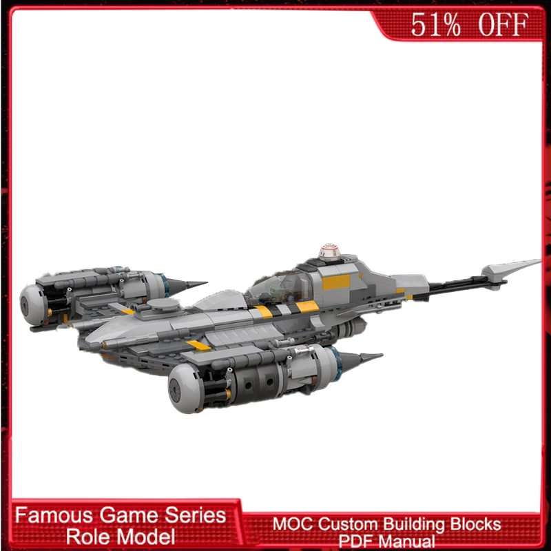 444 PCS Warplane Gladiator-Class Assault Fighter Build MOC Customize Modular Building Block Creative DIY Boys Festival Toy Gift
444 PCS Warplane Gladiator-Class Assault Fighter Build MOC Customize Modular Building Block Creative DIY Boys Festival Toy Gift