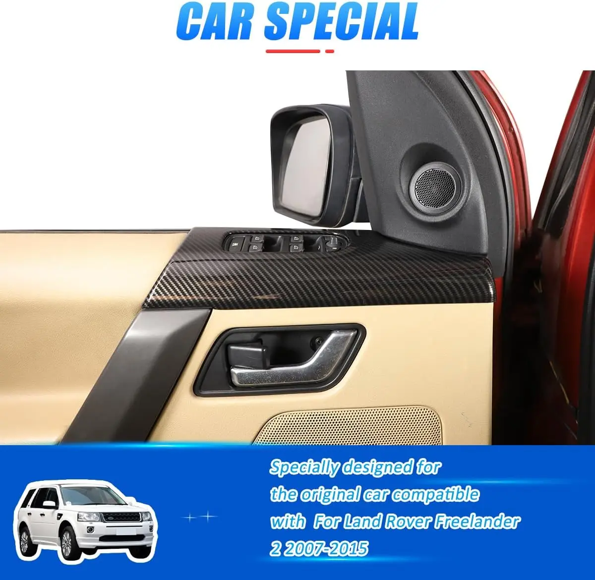 ABS Car Interior Door Power Window Lift Frame Trim For Land Rover Freelander 2 L359 2007-2015 Decorative Cover Accessories
ABS Car Interior Door Power Window Lift Frame Trim For Land Rover Freelander 2 L359 2007-2015 Decorative Cover Accessories