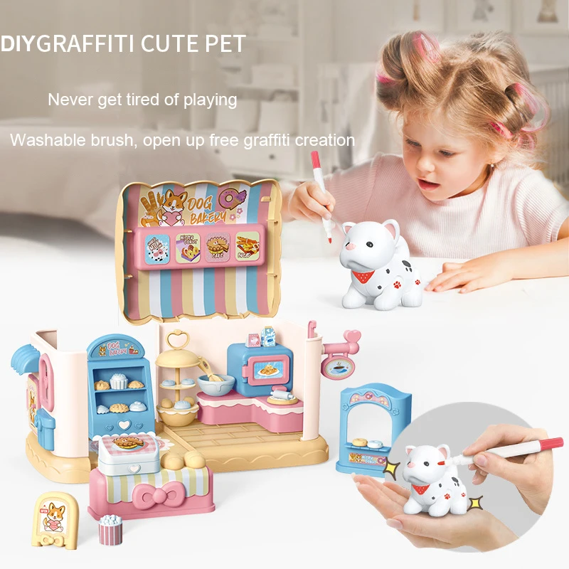 Children's Play House Toy DIY Shell Rabbit Cat Training Washable Graffiti Girl Toy Parent-child Interaction Pretend Play Toy
Children's Play House Toy DIY Shell Rabbit Cat Training Washable Graffiti Girl Toy Parent-child Interaction Pretend Play Toy