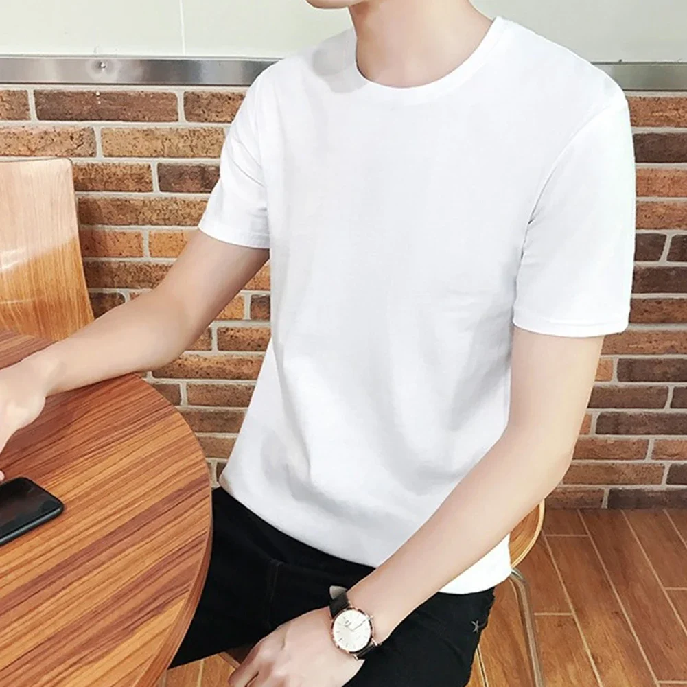 New Stylish High Quality T Shirt Tops 2XL XL Casual Mens Regular Short Sleeve Slight Stretch Solid Color Summer
New Stylish High Quality T Shirt Tops 2XL XL Casual Mens Regular Short Sleeve Slight Stretch Solid Color Summer