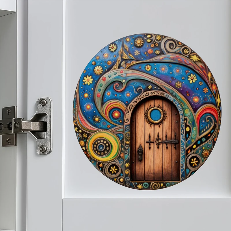 Night Time Starry Sky Fairy Door With Flowers - Fairy Door 3D Wall Sticker, Apply for Wall, Door, Cabinet, Window, Car Decoratio
Night Time Starry Sky Fairy Door With Flowers - Fairy Door 3D Wall Sticker, Apply for Wall, Door, Cabinet, Window, Car Decoratio