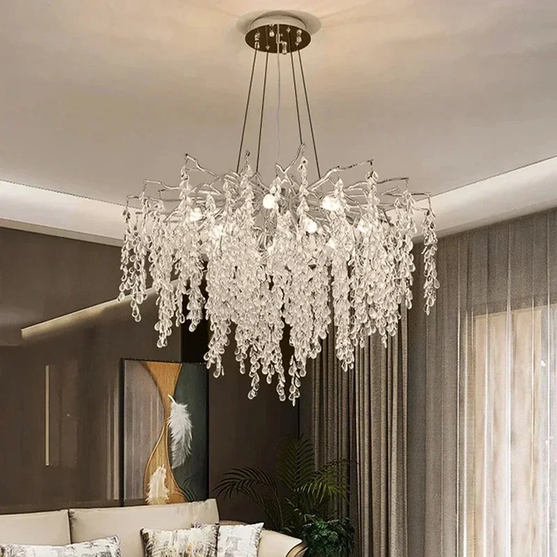Modern Luxury Crystal Chandelier Living Dining Room Bar Bedroom Led Pendant Lamp Home Deco Indoor Lighting Hanging Light Fixture
Modern Luxury Crystal Chandelier Living Dining Room Bar Bedroom Led Pendant Lamp Home Deco Indoor Lighting Hanging Light Fixture