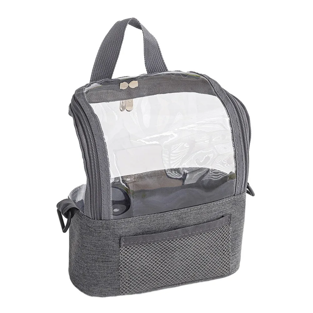 Professional Makeup Brushes Shoulder Bag Transparent Oxford Cloth Cosmetic Storage Bag Large Capacity Lightweight
Professional Makeup Brushes Shoulder Bag Transparent Oxford Cloth Cosmetic Storage Bag Large Capacity Lightweight