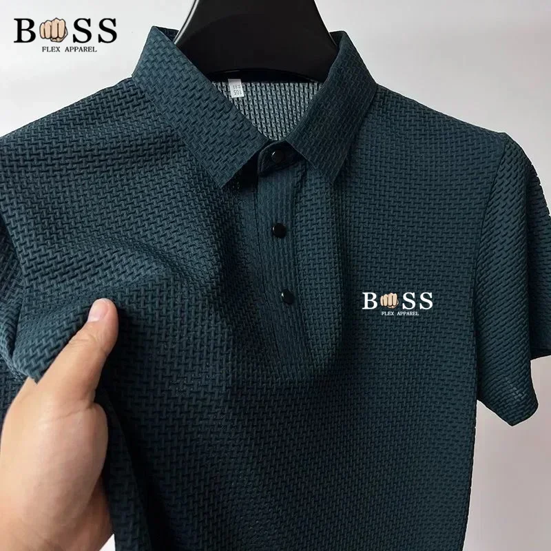 High-quality POLO short-sleeved top T-shirt, fashionable and casual golf sportswear, summer new men's ice silk cool golf shirt
High-quality POLO short-sleeved top T-shirt, fashionable and casual golf sportswear, summer new men's ice silk cool golf shirt