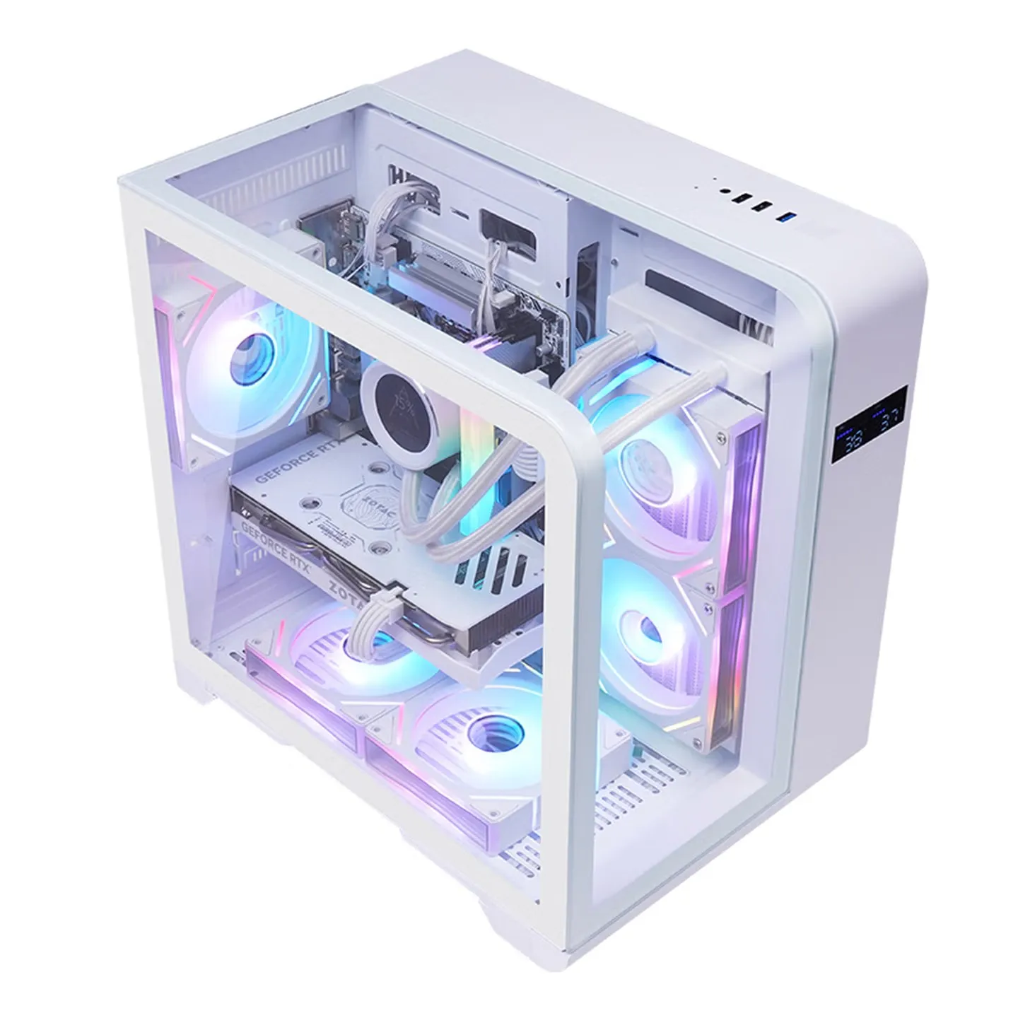 WJCOOLMAN Wentian Mini Sea View Computer Case Curved Glass Digital Display Support 240 Water Cooling for Gaming Desktop
WJCOOLMAN Wentian Mini Sea View Computer Case Curved Glass Digital Display Support 240 Water Cooling for Gaming Desktop