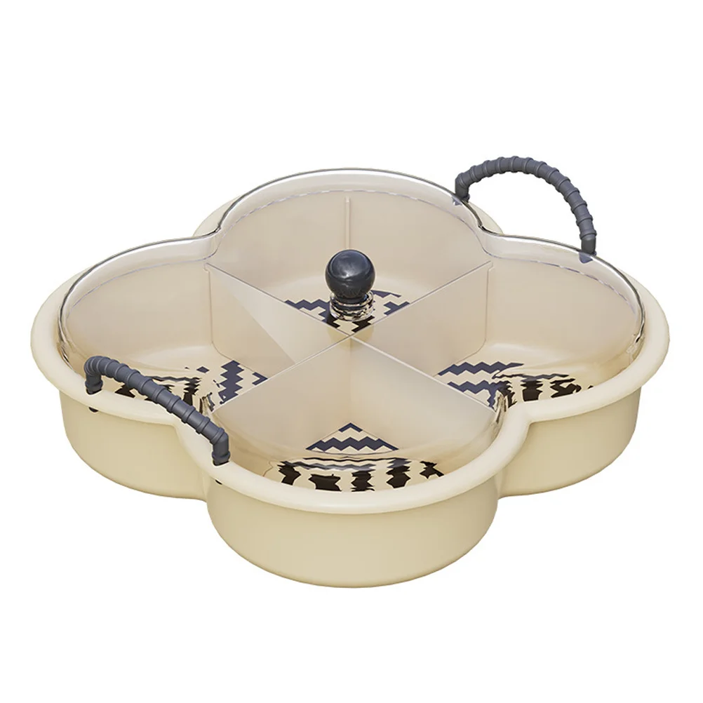 Snack Tray Divided Plastic Serving Tray with Handle Lightweight Food Organizer Fruit Plate for Dried Fruit Candy Storage
Snack Tray Divided Plastic Serving Tray with Handle Lightweight Food Organizer Fruit Plate for Dried Fruit Candy Storage