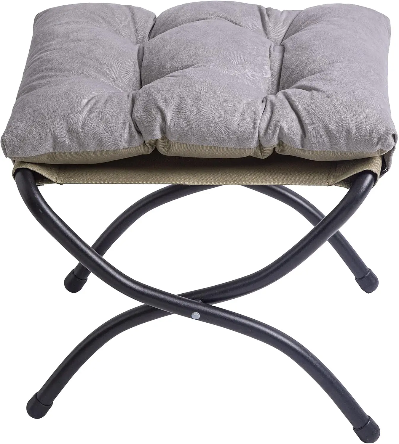 15"" Foldable Foot Stool Ottoman With Metal Frame - Washable Light Grey Upholstered Indoor/Outdoor Footrest For Living Room,
15"" Foldable Foot Stool Ottoman With Metal Frame - Washable Light Grey Upholstered Indoor/Outdoor Footrest For Living Room,