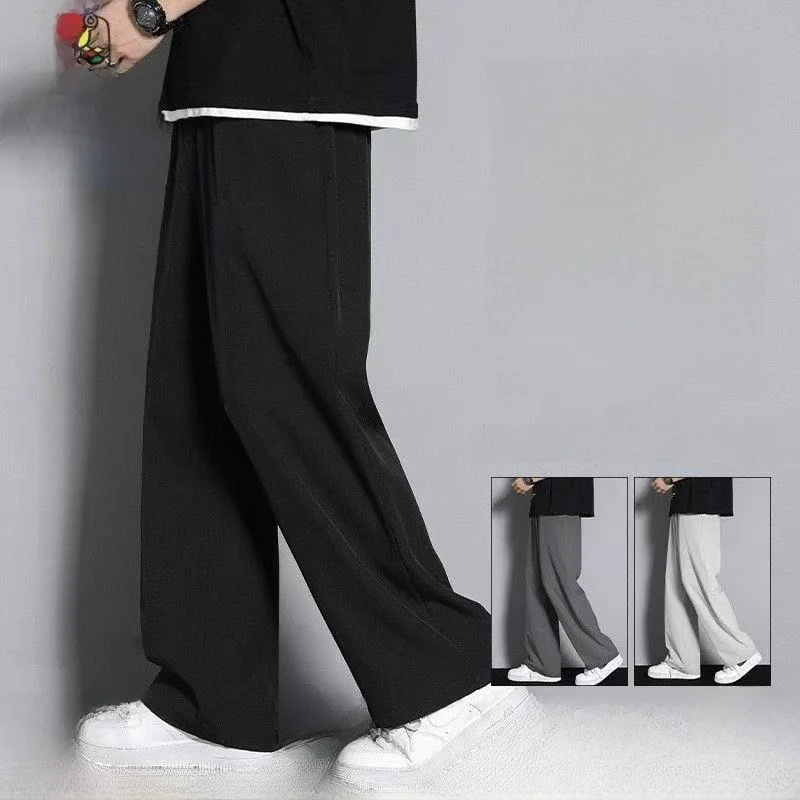 Ice Silk Straight Leg Pants Men's Loose Drapey Color Casual Versatile Outerwear Long Trousers Qui Dry Lightweight Summer
Ice Silk Straight Leg Pants Men's Loose Drapey Color Casual Versatile Outerwear Long Trousers Qui Dry Lightweight Summer