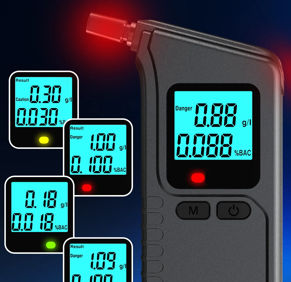 Ручной алкотестер со светодиодной подсветкой - компактный тестер DUI для личного и автомобильного использования
Ручной алкотестер со светодиодной подсветкой - компактный тестер DUI для личного и автомобильного использования