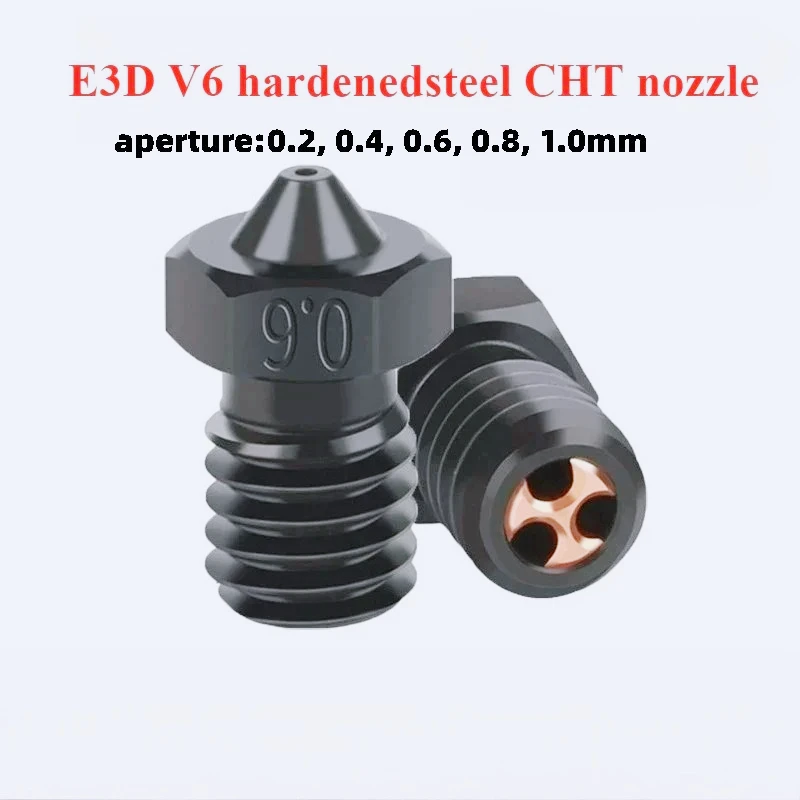 E3D V6 hardened steel three-hole clone CHT nozzle three-hole clone high flow high temperature wear-resistant nozzle
E3D V6 hardened steel three-hole clone CHT nozzle three-hole clone high flow high temperature wear-resistant nozzle