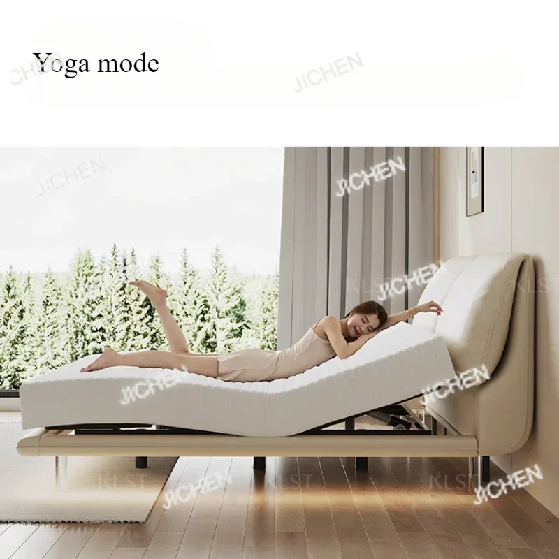 ZQT Элегантный современный белый каркас двуспальной кровати, роскошная кожаная вилла, умная кровать, регулируемая электрическая кровать Cama, супружеский комплект для спальни, мебель
ZQT Элегантный современный белый каркас двуспальной кровати, роскошная кожаная вилла, умная кровать, регулируемая электрическая кровать Cama, супружеский комплект для спальни, мебель