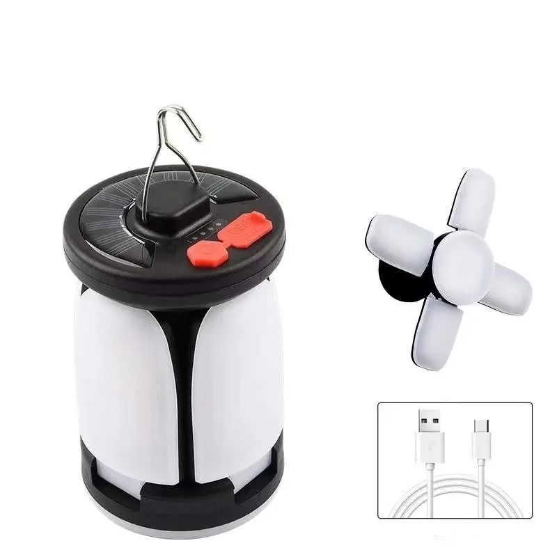 Solar Rechargeable LED Flashlight Outdoor Hanging Camping Light with Four Leaves Solar Rechargeable Emergency Light
Solar Rechargeable LED Flashlight Outdoor Hanging Camping Light with Four Leaves Solar Rechargeable Emergency Light